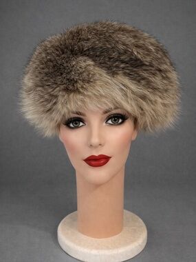 Vintage fur hat by LL Berger- S & M